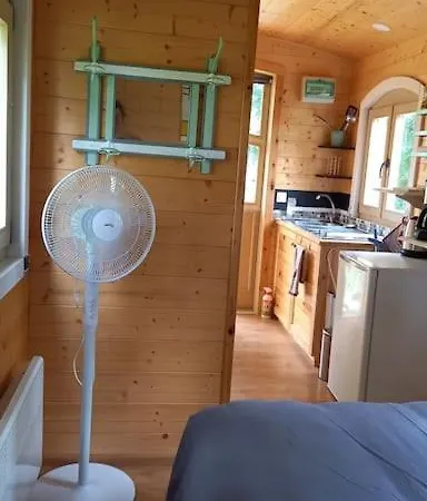 Roulotte Cosy Avec Jacuzzi Dans Parc Chateau *