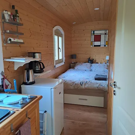 Roulotte Cosy Avec Jacuzzi Dans Parc Chateau